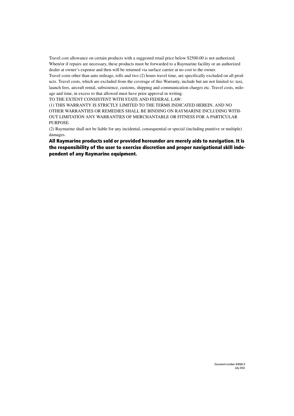 Raymarine M1500 User Manual | Page 28 / 30