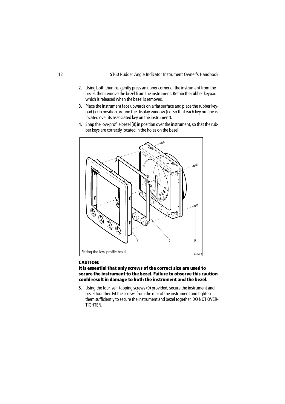 Raymarine ST60 User Manual | Page 22 / 38