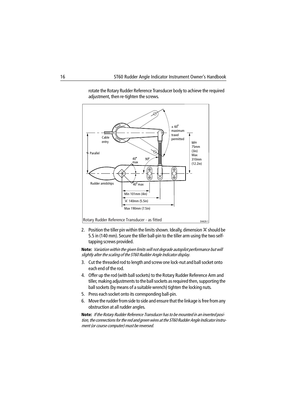 Raymarine ST60 User Manual | Page 26 / 38