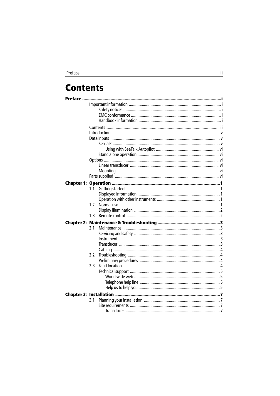 Raymarine ST60 User Manual | Page 5 / 38