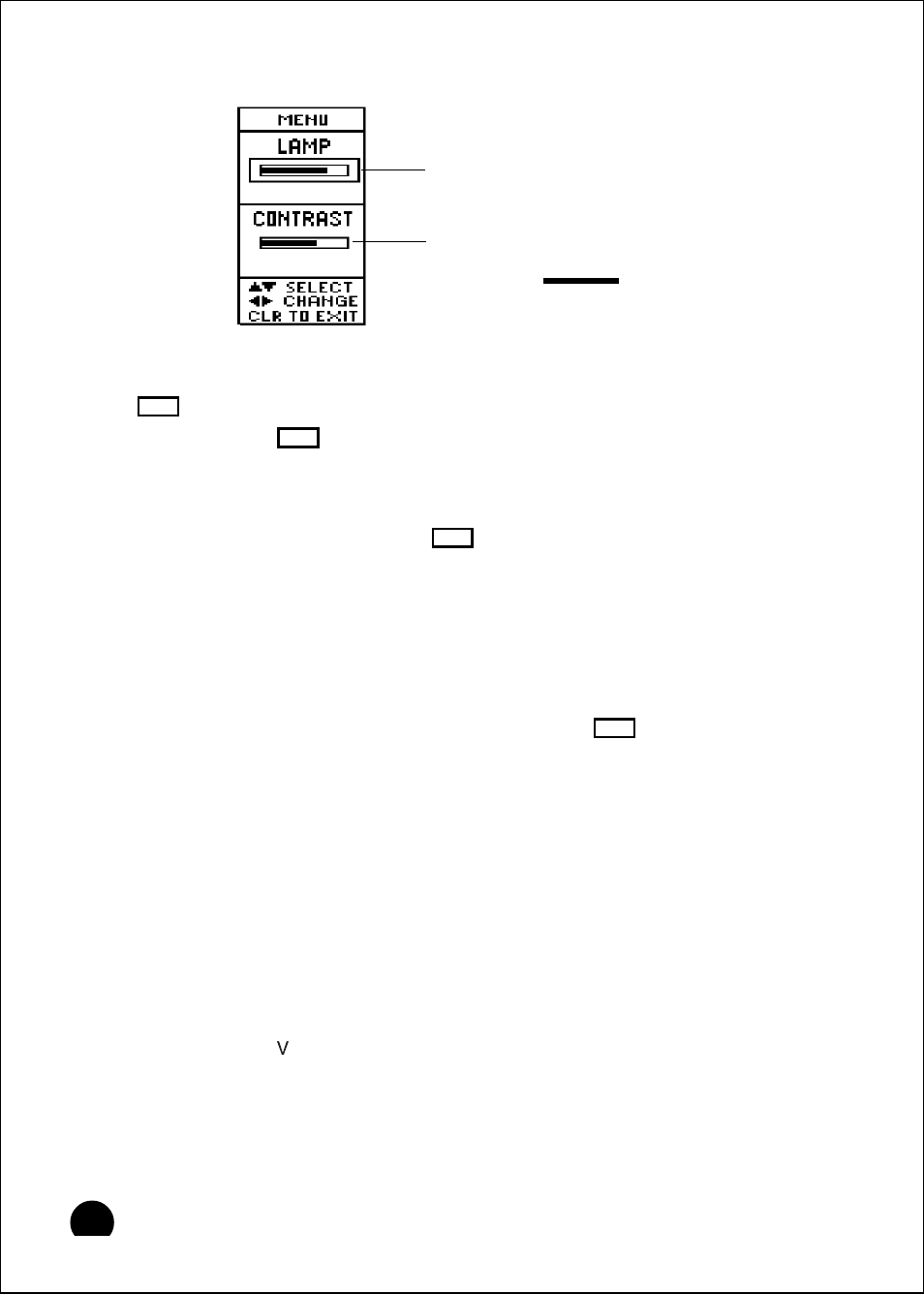 Lamp/contrast menu, Operating instructions | Raymarine 465 User Manual | Page 39 / 107