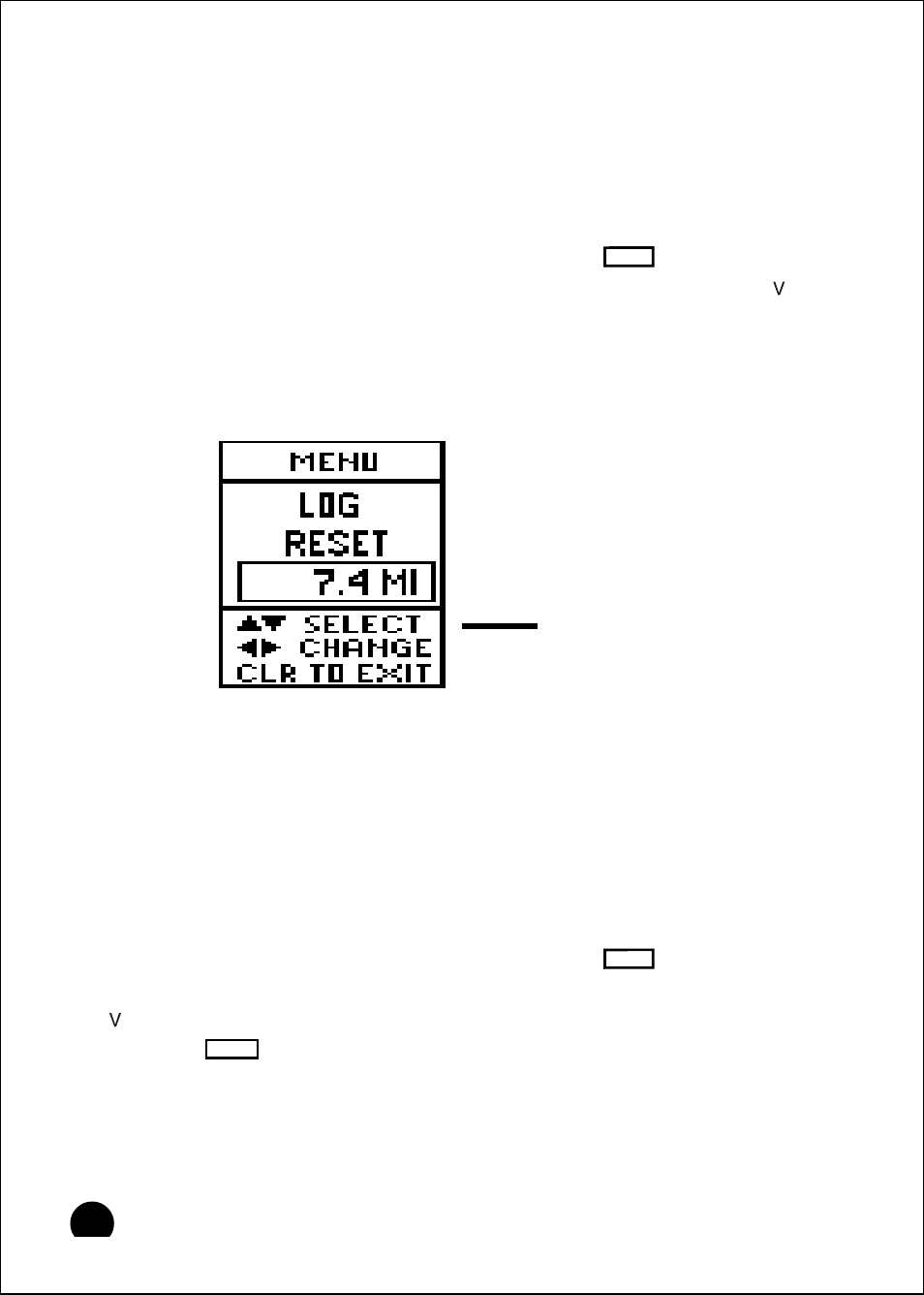 Resetting the log, Setup instructions | Raymarine 465 User Manual | Page 73 / 107