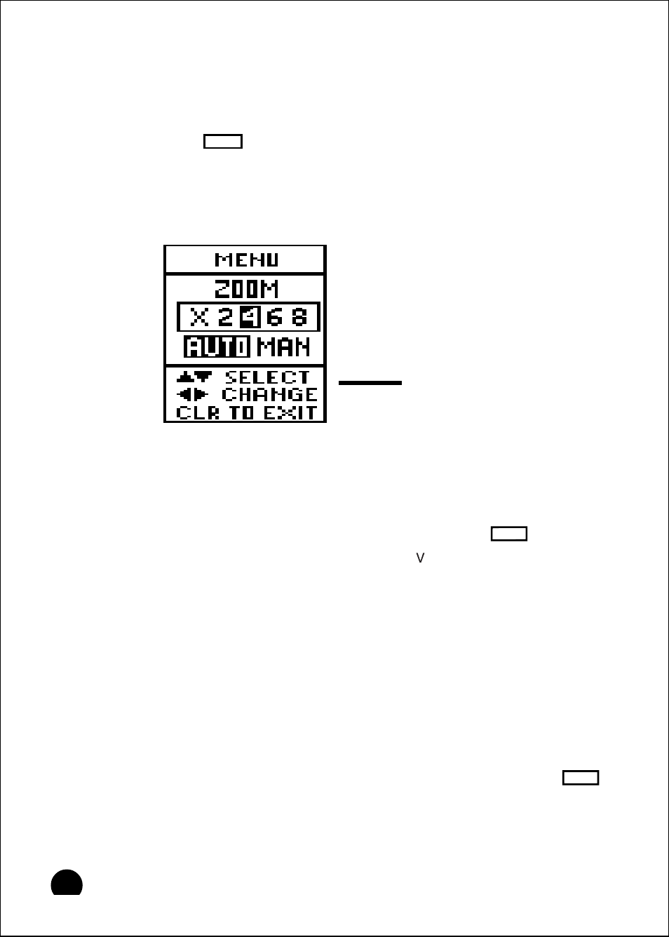 Setup menus for zoom mode, Zoom select menu, Setup instructions | Raymarine 465 User Manual | Page 81 / 107