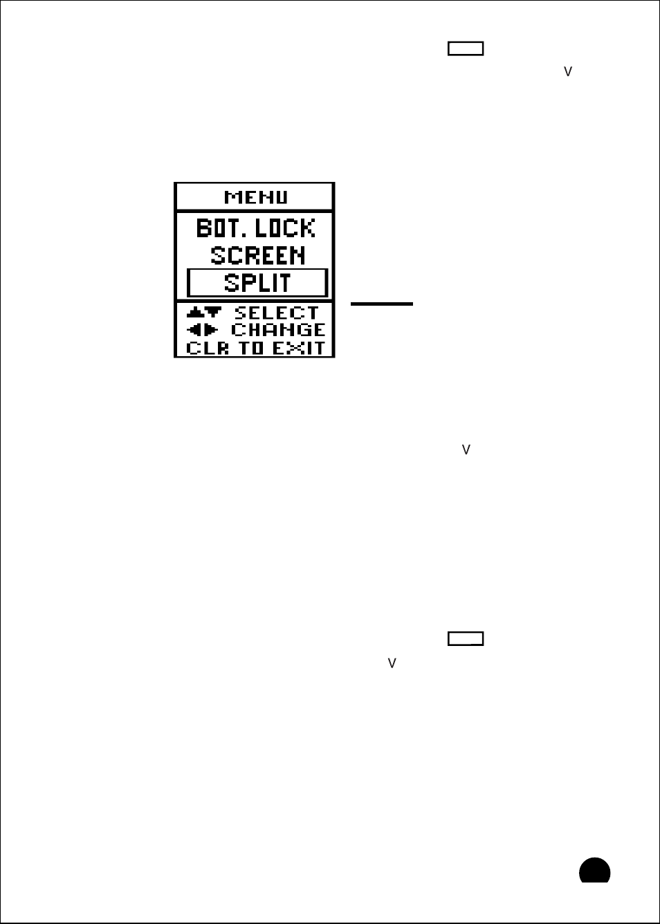 Bottom lock split/full menu item, Setup instructions | Raymarine 465 User Manual | Page 84 / 107