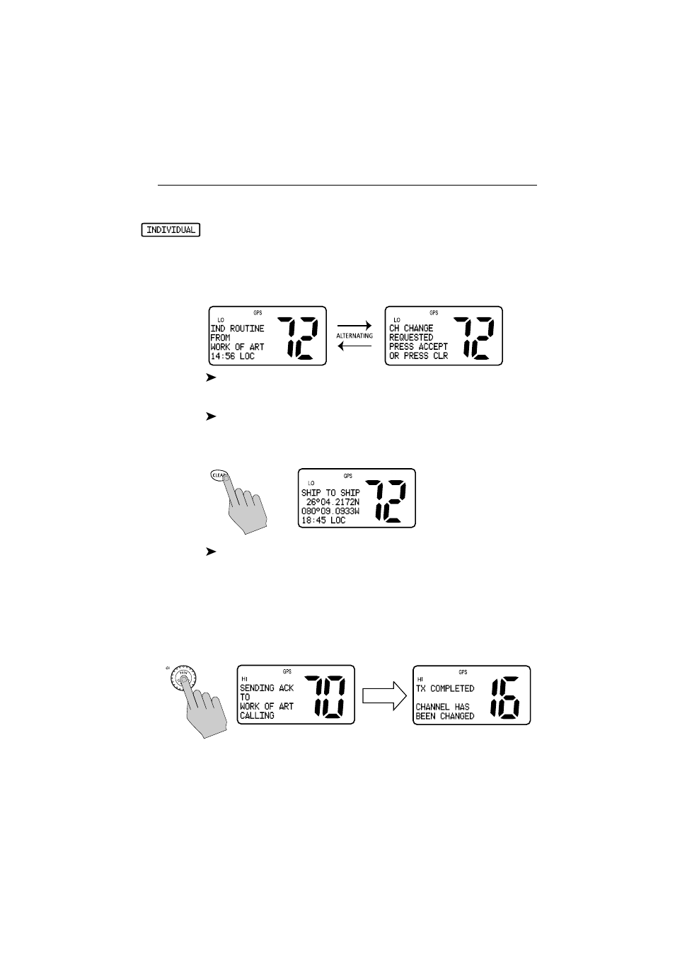 Receiving individual calls | Raymarine Ray54E User Manual | Page 47 / 116