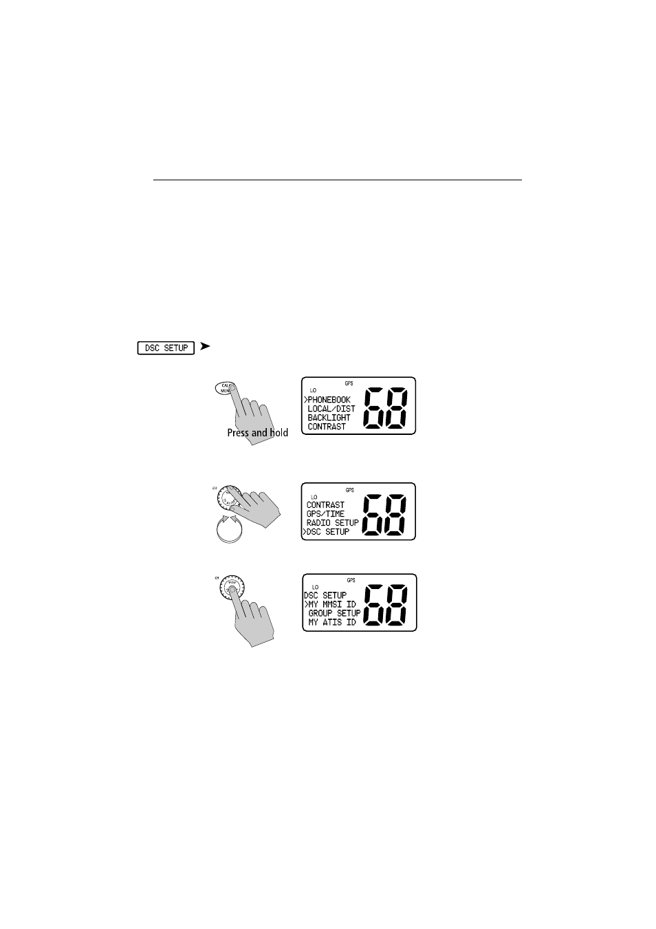 8 dsc setup | Raymarine Ray54E User Manual | Page 81 / 116