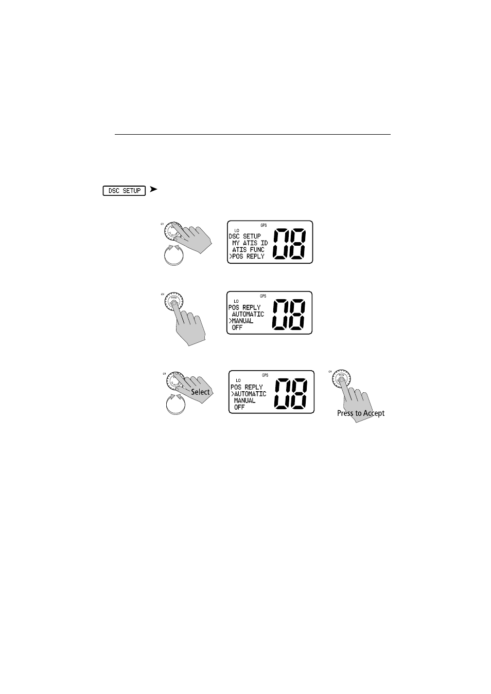 Position reply | Raymarine Ray54E User Manual | Page 91 / 116