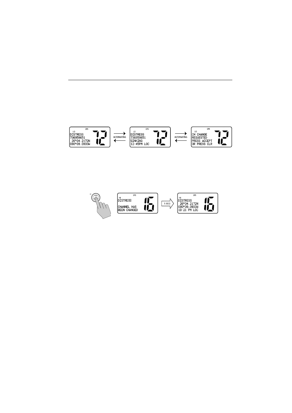 Procedure when disabled | Raymarine Ray54E User Manual | Page 93 / 116