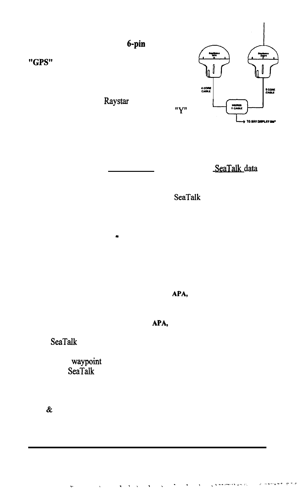 If gps sensor is in use, When data is used, the | Raymarine GPS navigation User Manual | Page 12 / 75