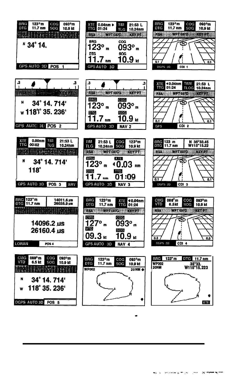 Main display modes nav 398 | Raymarine GPS navigation User Manual | Page 14 / 75