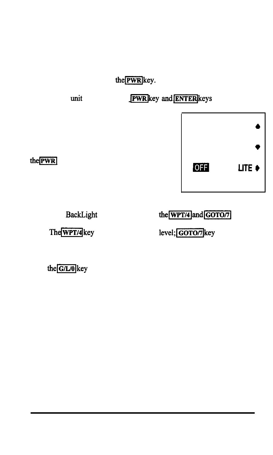 Contrast, Hi lo press clear to exit | Raymarine GPS navigation User Manual | Page 17 / 75