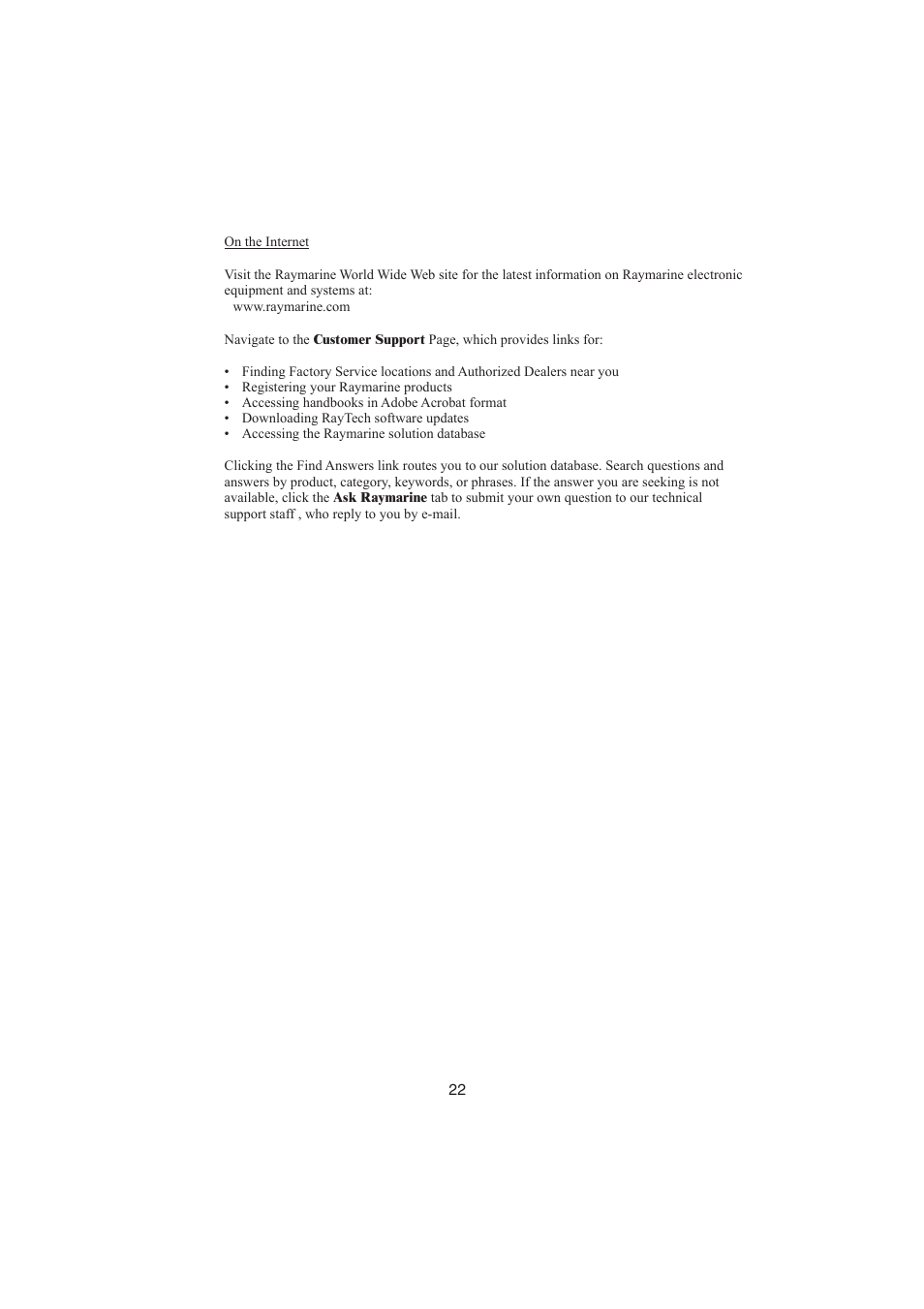 Raymarine Ray48 User Manual | Page 28 / 42