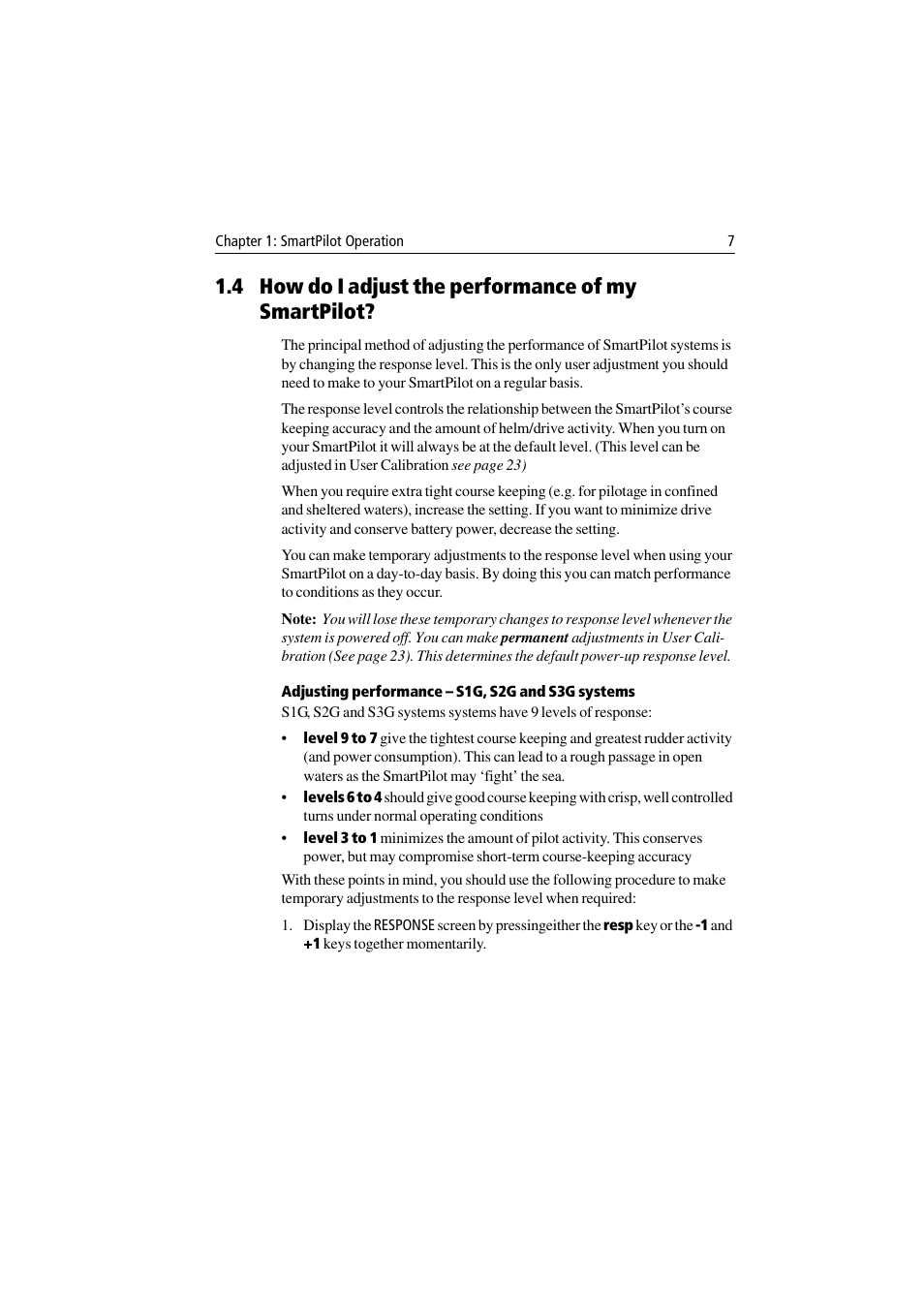 4 how do i adjust the performance of my smartpilot | Raymarine ST7001 User Manual | Page 13 / 48