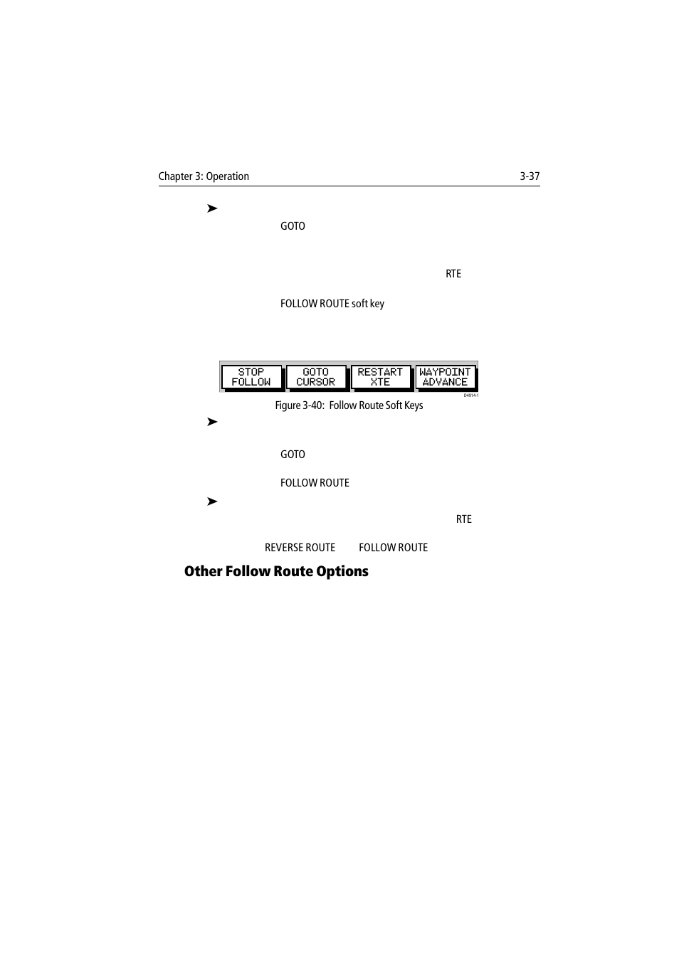 Other follow route options | Raymarine 300 User Manual | Page 65 / 136