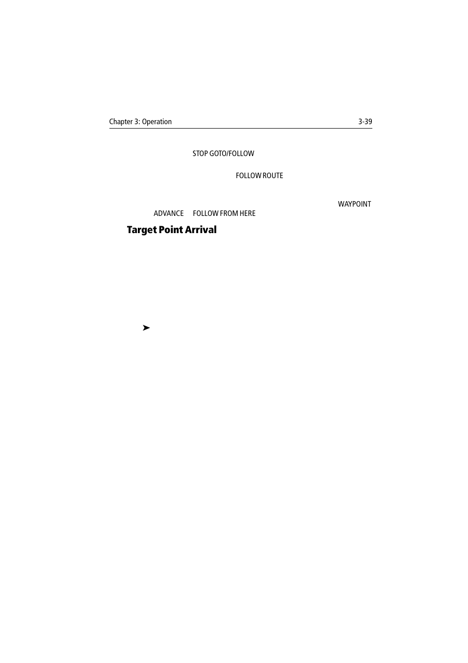 Target point arrival | Raymarine 300 User Manual | Page 67 / 136