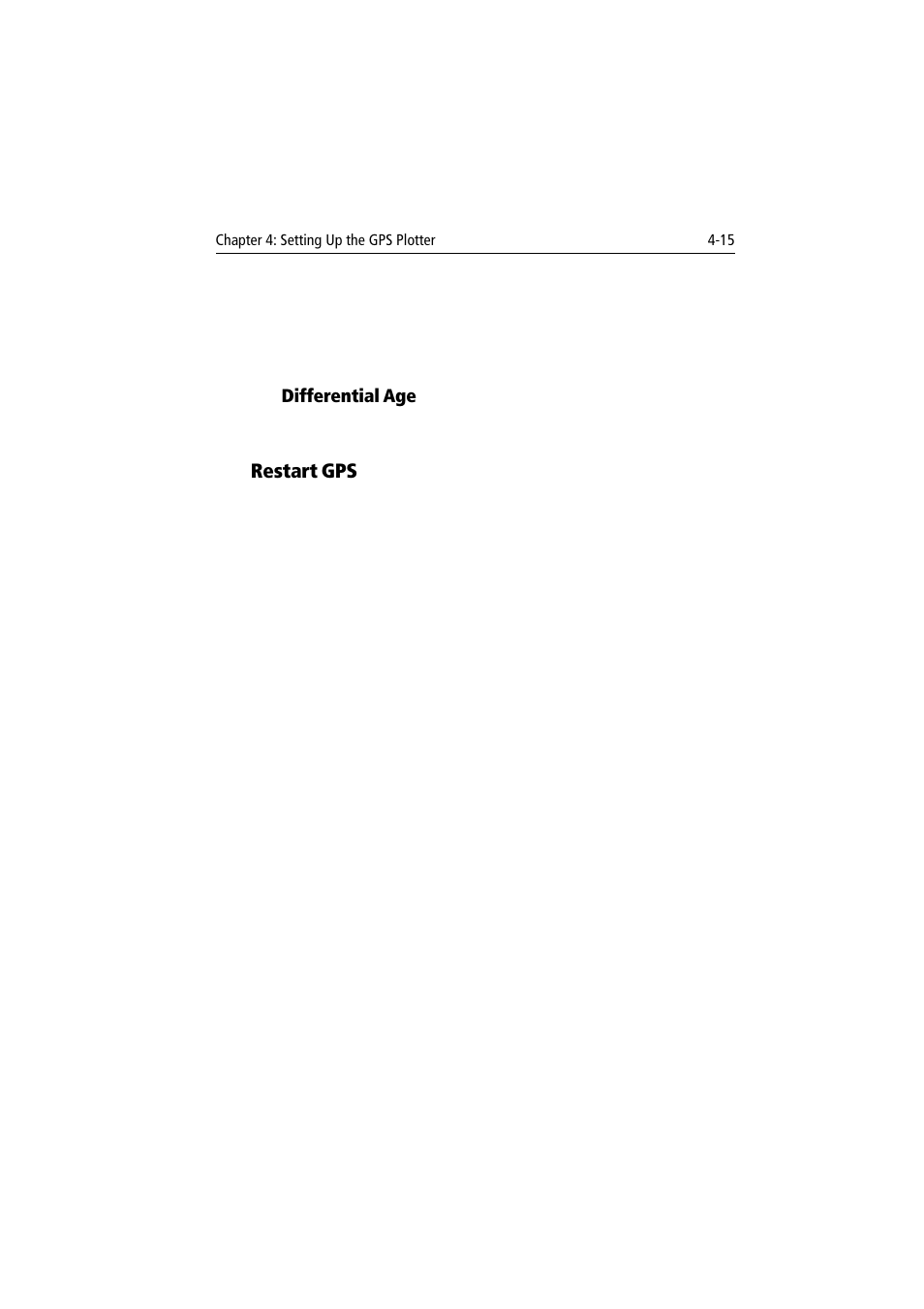 Restart gps | Raymarine 300 User Manual | Page 93 / 136