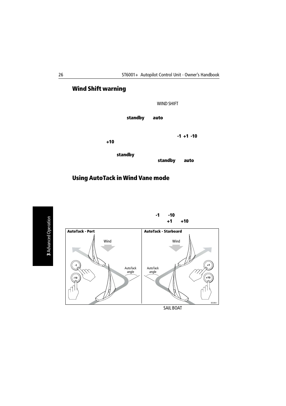 Wind shift warning, Using autotack in wind vane mode | Raymarine autopilot User Manual | Page 39 / 137