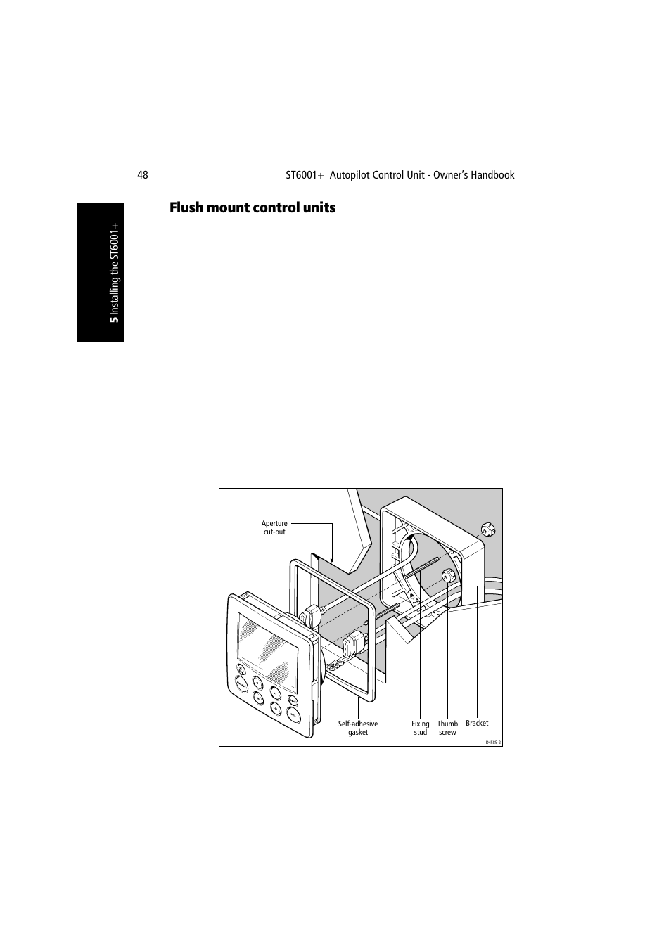 Flush mount control units | Raymarine autopilot User Manual | Page 61 / 137