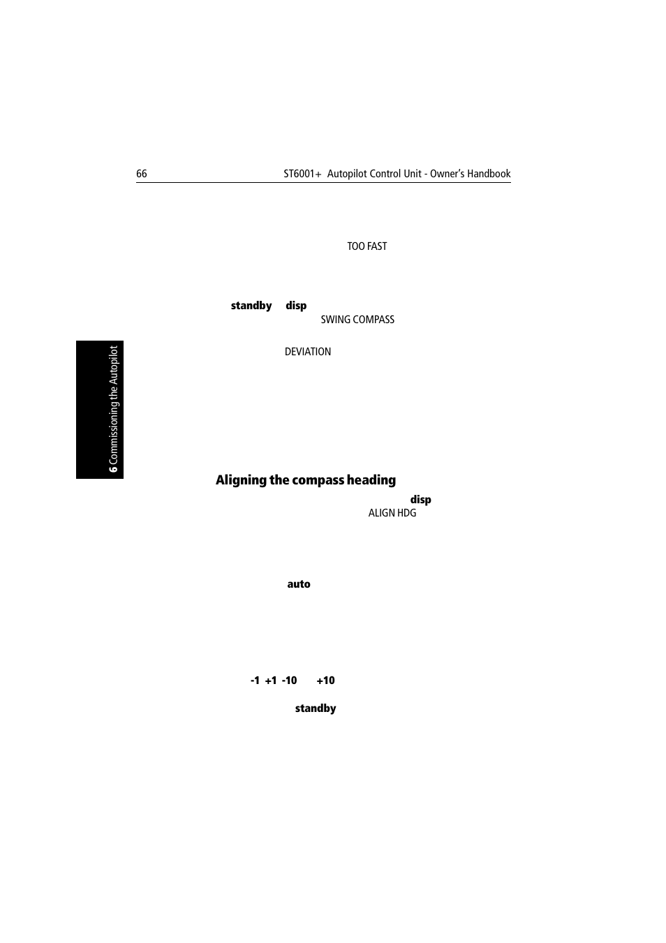 Aligning the compass heading | Raymarine autopilot User Manual | Page 79 / 137