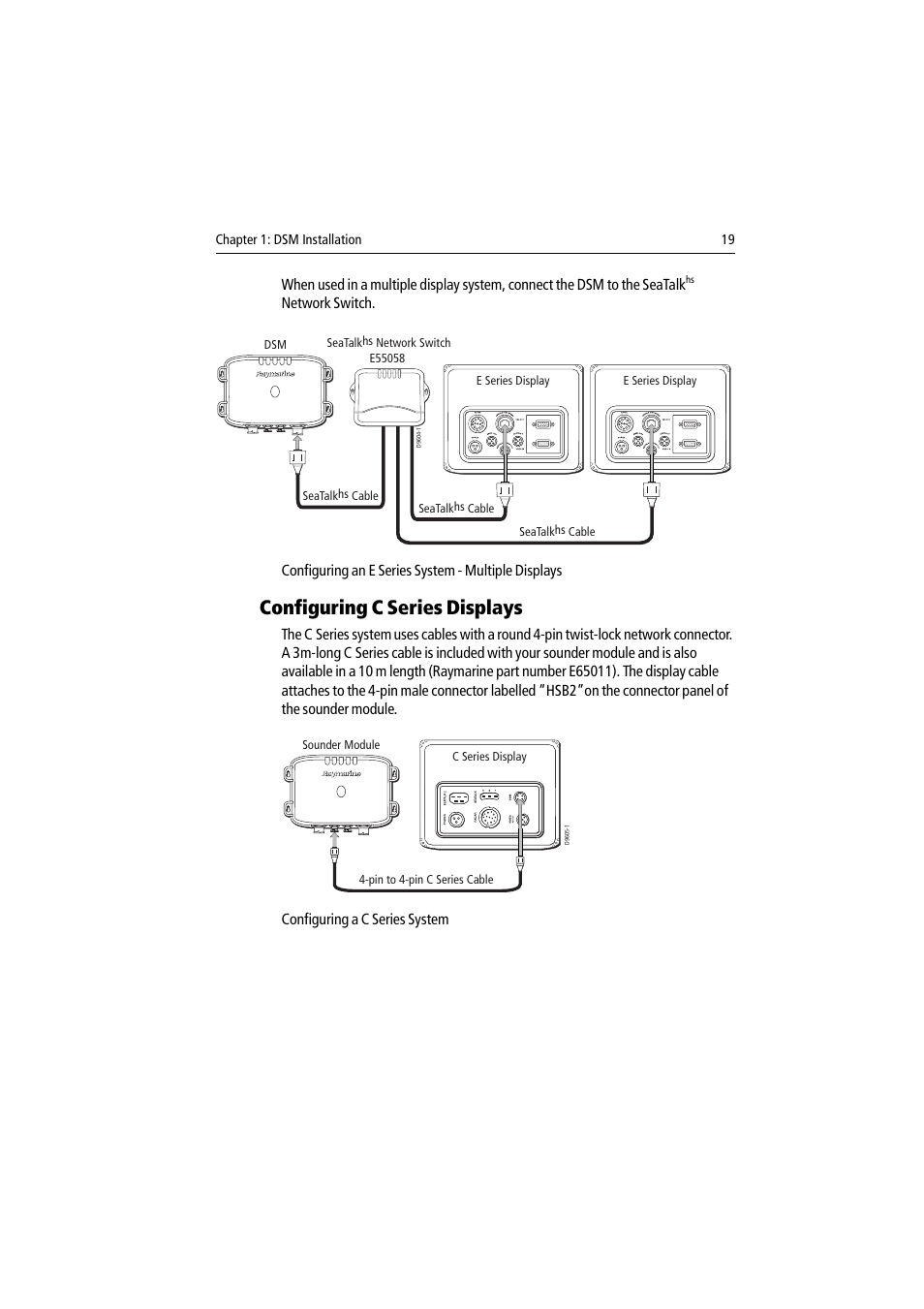 Configuring c series displays | Raymarine DSM30 User Manual | Page 19 / 34