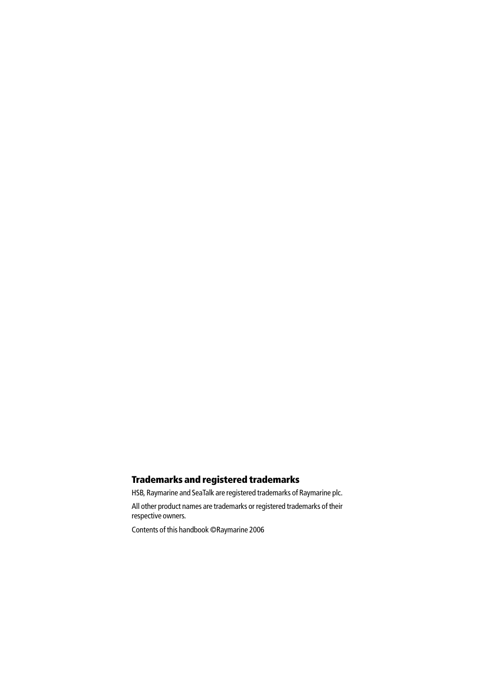 Trademarks and registered trademarks | Raymarine DSM30 User Manual | Page 2 / 34
