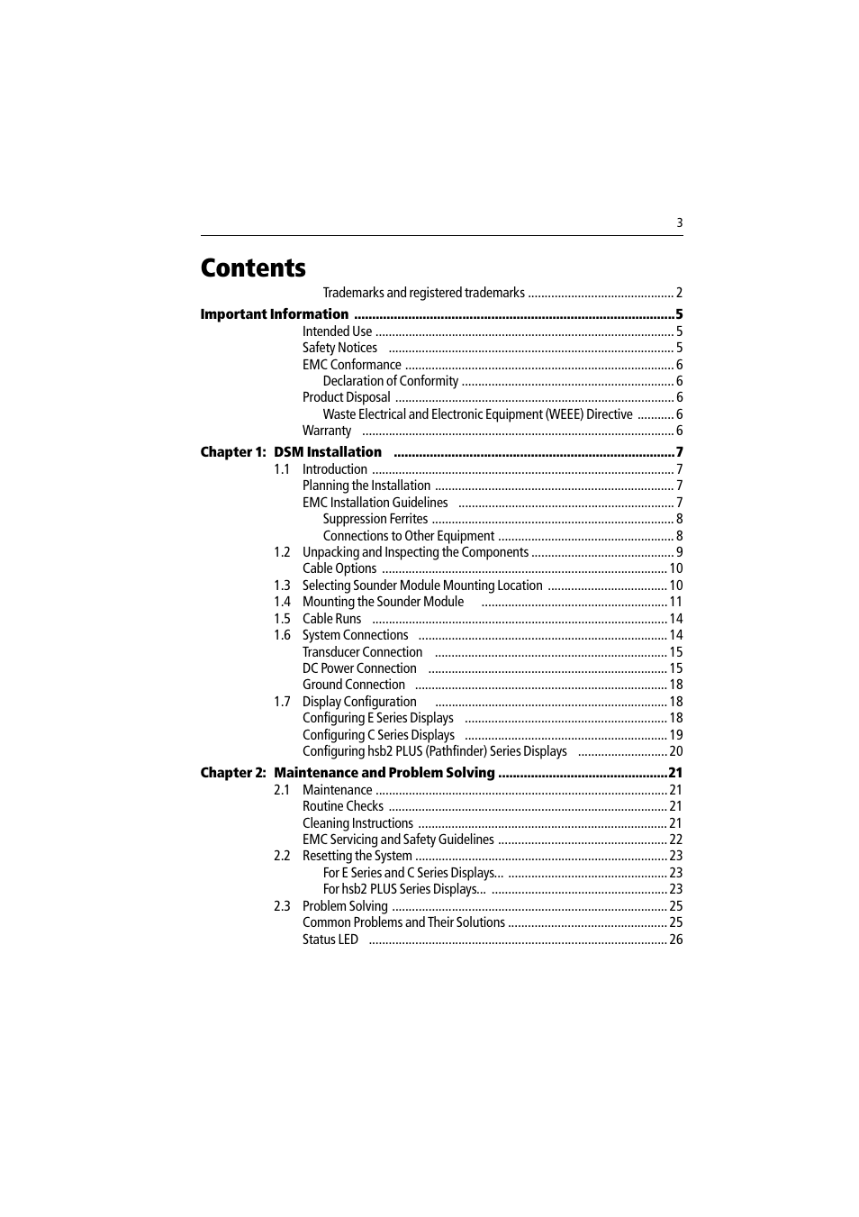 Raymarine DSM30 User Manual | Page 3 / 34