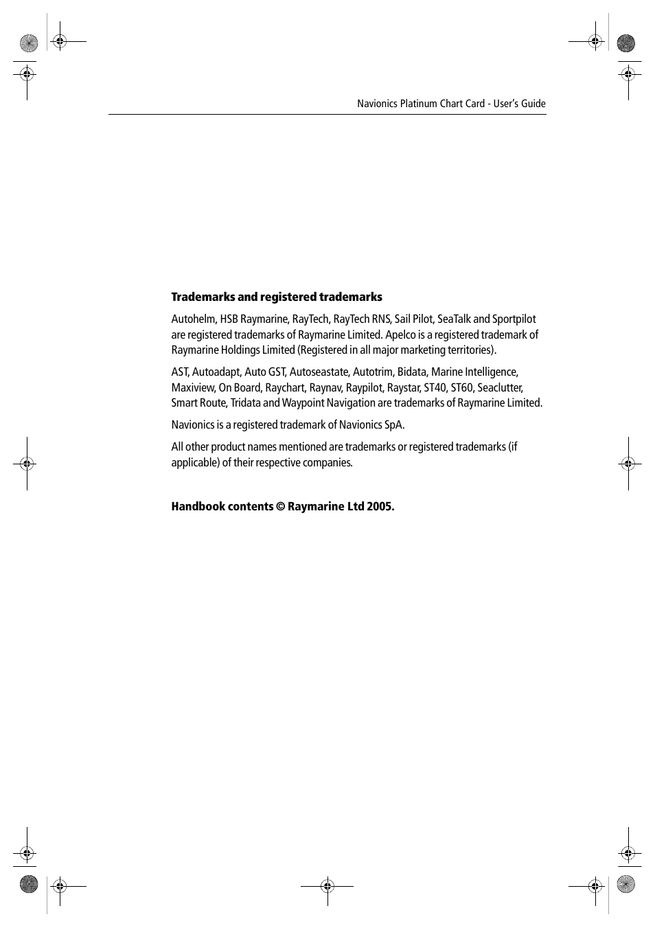 Raymarine Platinum Chart Card User Manual | Page 2 / 29