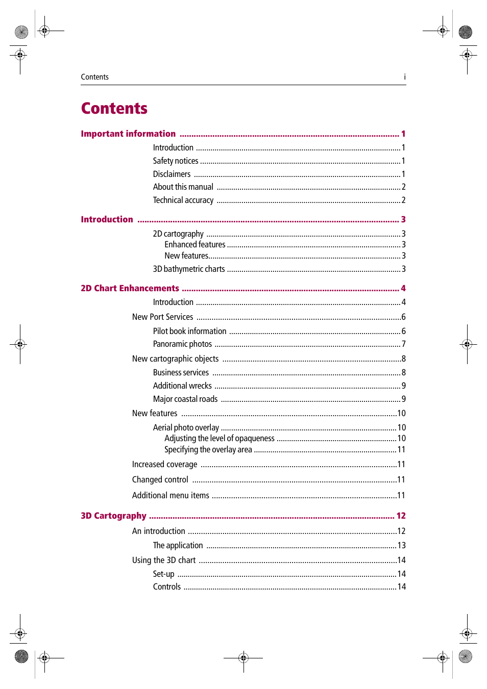 Raymarine Platinum Chart Card User Manual | Page 3 / 29