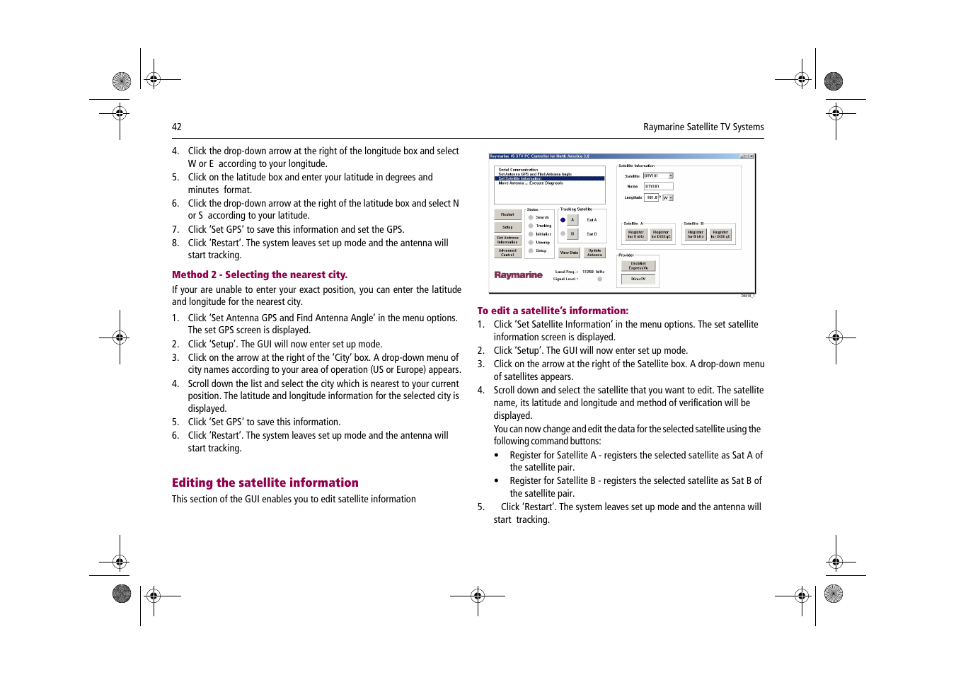 Raymarine Satellite TV Systems User Manual | Page 46 / 78