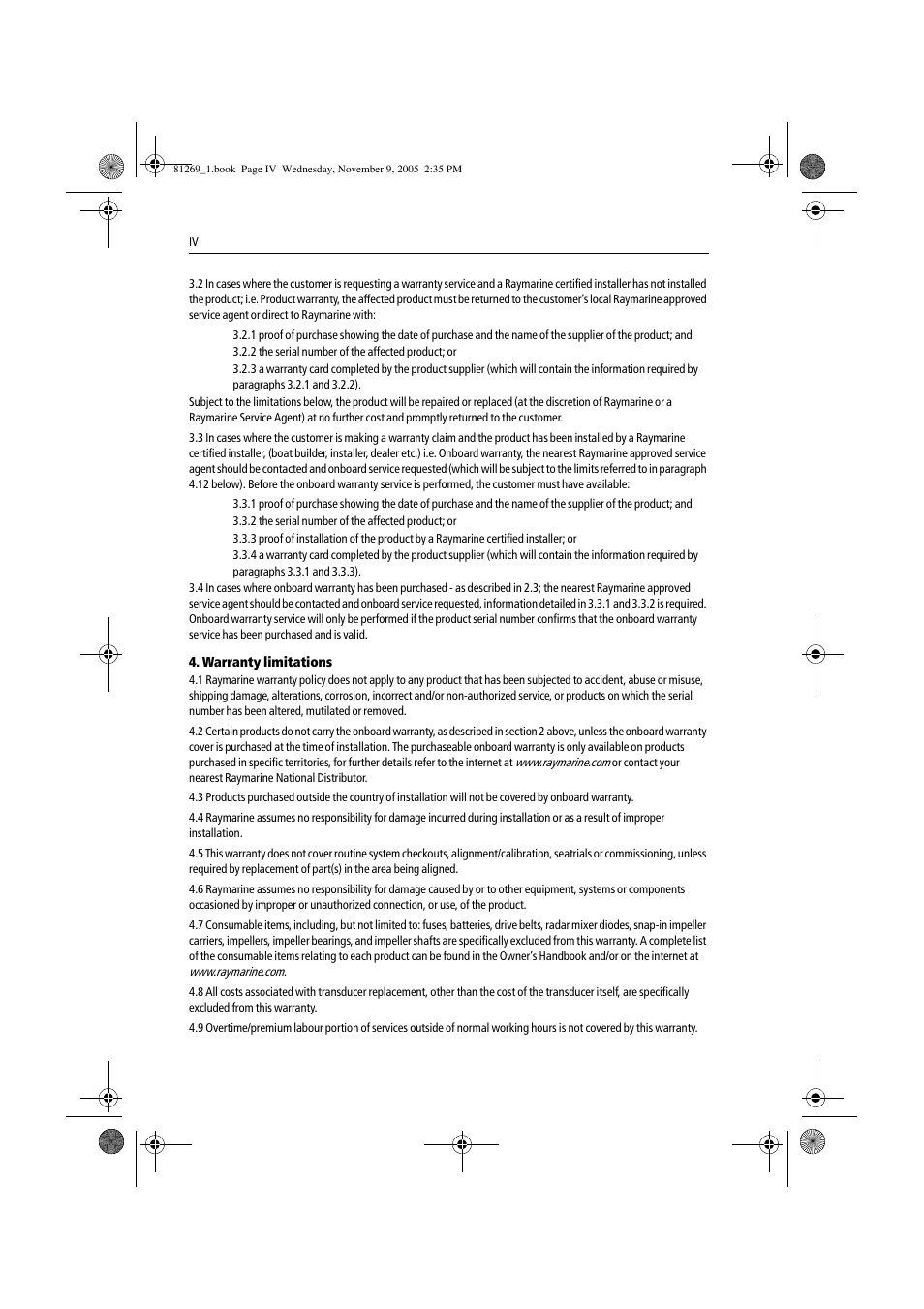 Raymarine ST6002 User Manual | Page 54 / 56