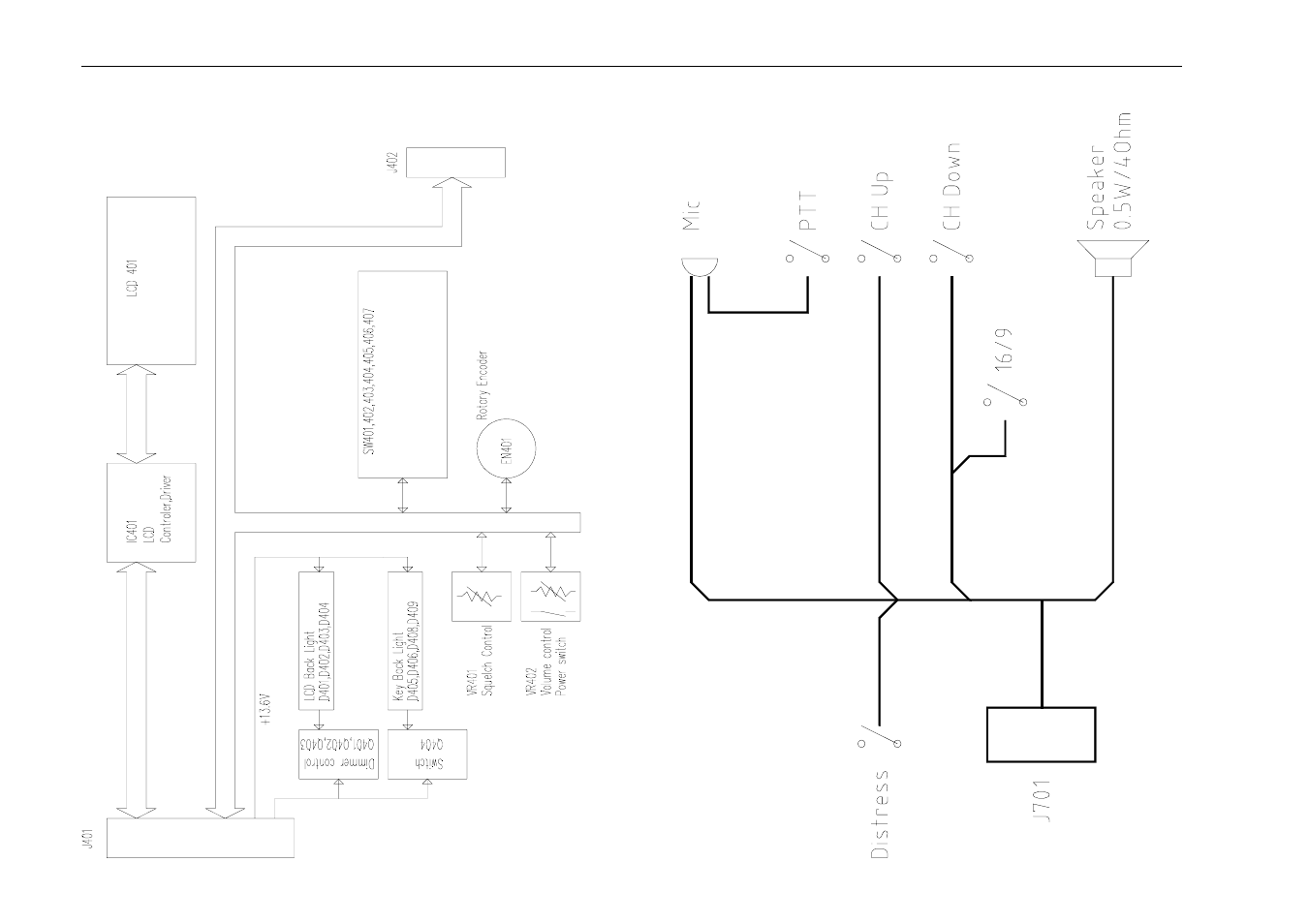 Front pcb microphone pcb | Raymarine Ray215 User Manual | Page 113 / 134