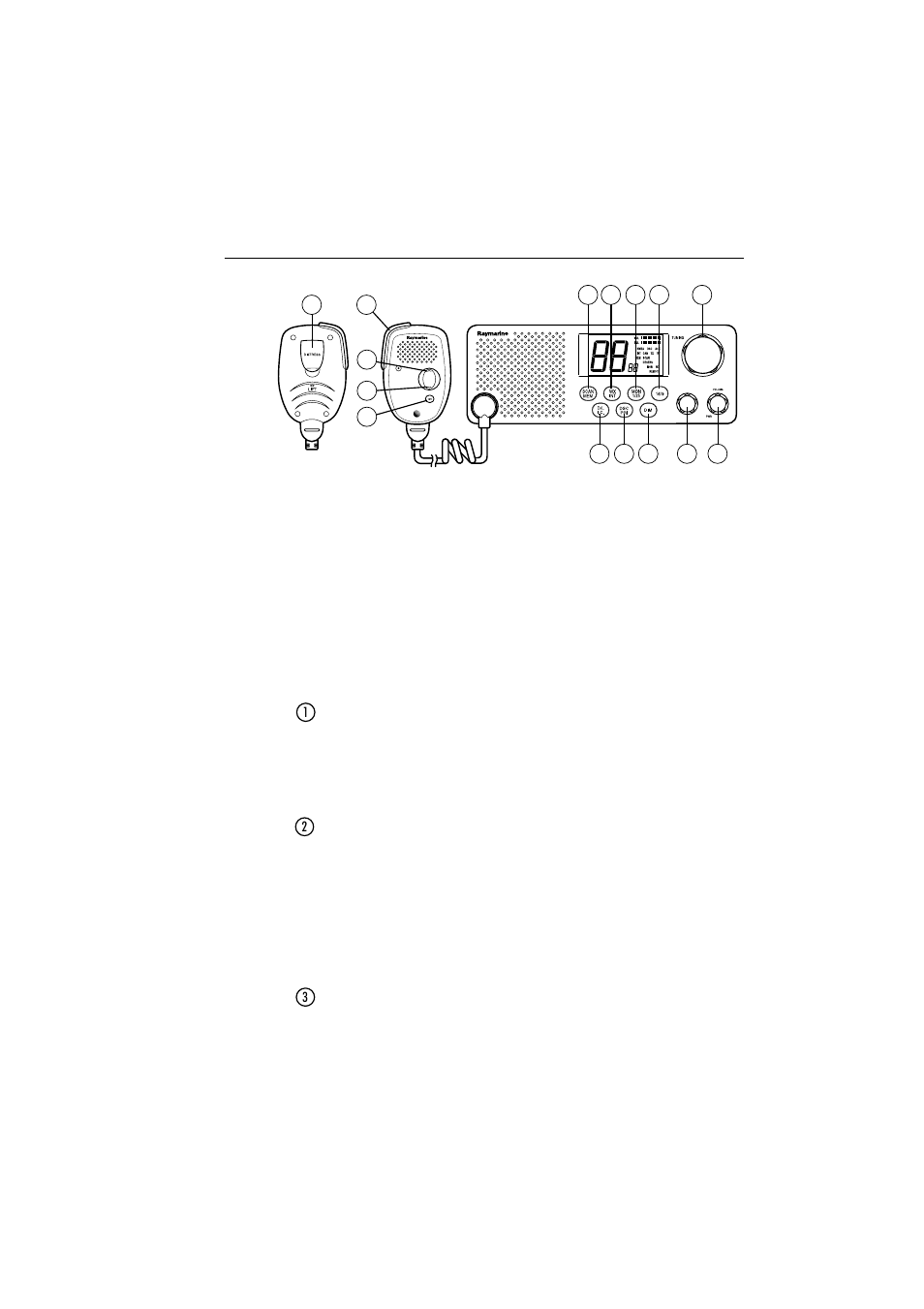 2 control and lcd display, 1 controls | Raymarine Ray215 User Manual | Page 26 / 134