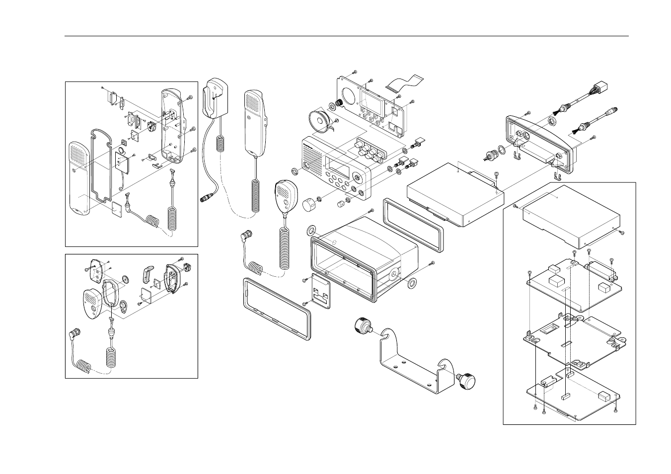 4 drawings assembly drawing | Raymarine Ray215e User Manual | Page 122 / 132