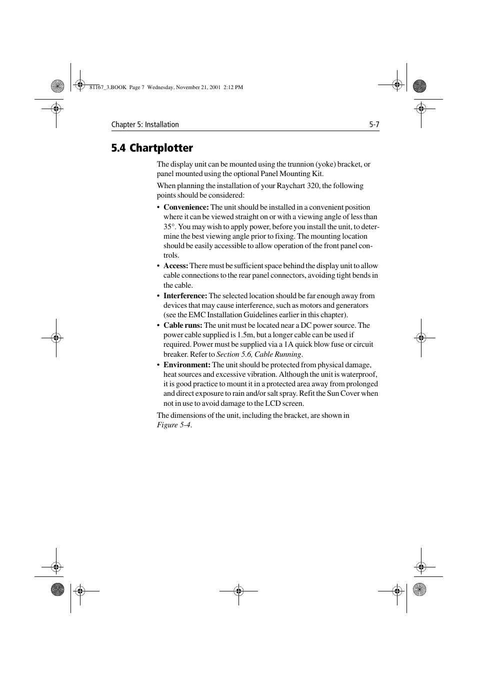 4 chartplotter, 4 chartplotter -7 | Raymarine 320 User Manual | Page 106 / 139