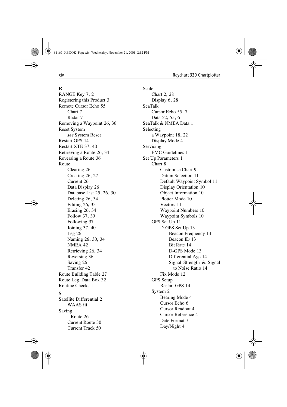 Raymarine 320 User Manual | Page 129 / 139