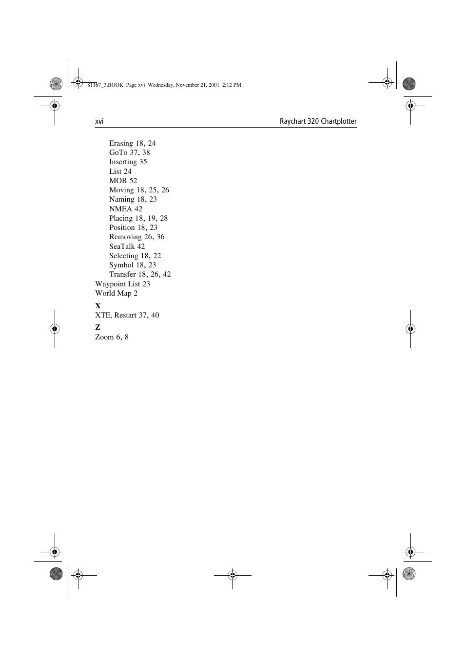 Raymarine 320 User Manual | Page 131 / 139