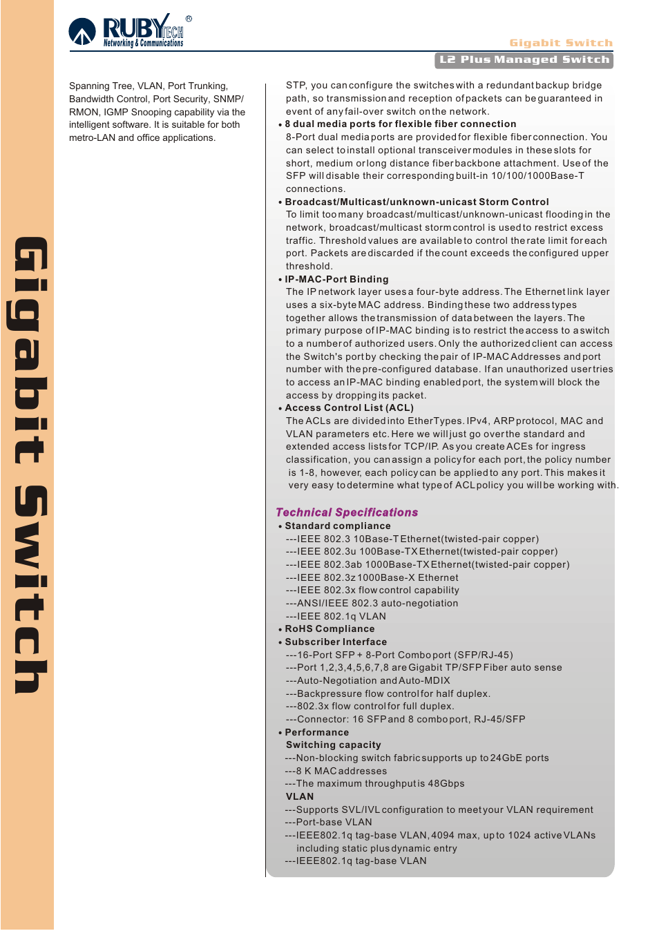 Ruby Tech FGS-2924R User Manual | Page 2 / 4