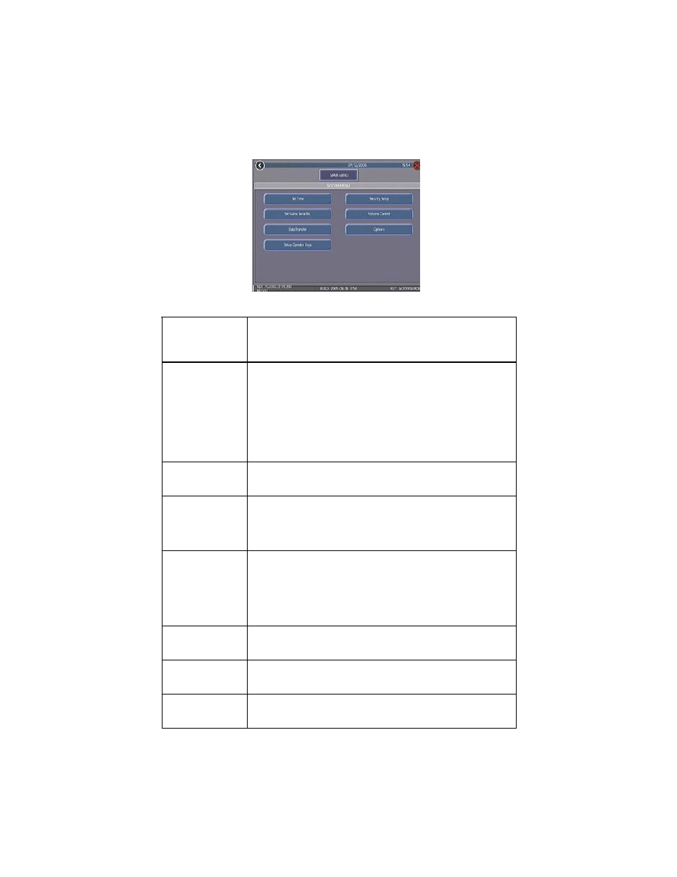 System menu | Ruby Tech PM0426-13 User Manual | Page 20 / 48