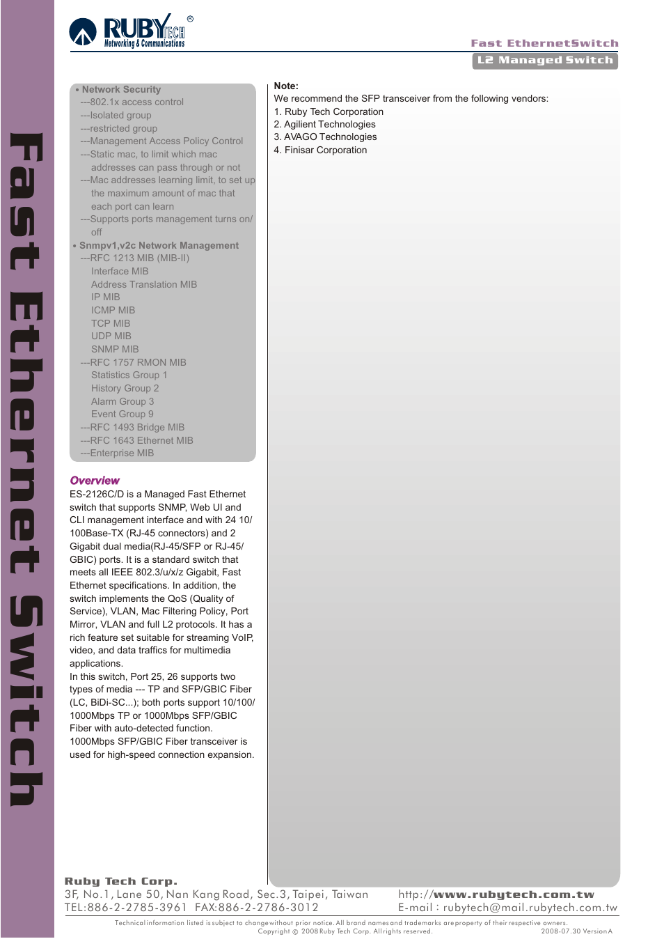 Ruby Tech ES-2126C/D User Manual | Page 3 / 3