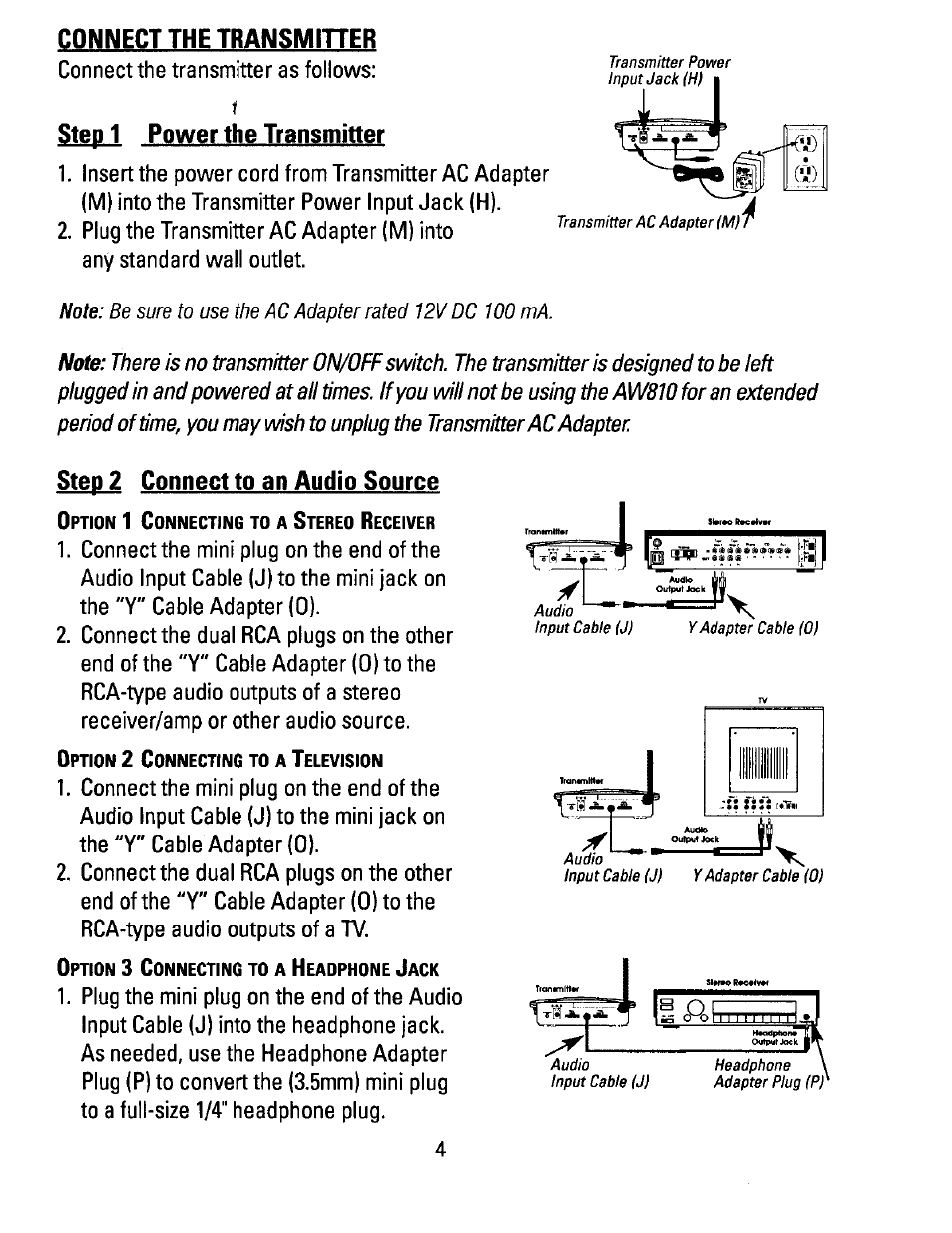 Connections | Recoton/Advent AW810 User Manual | Page 4 / 24