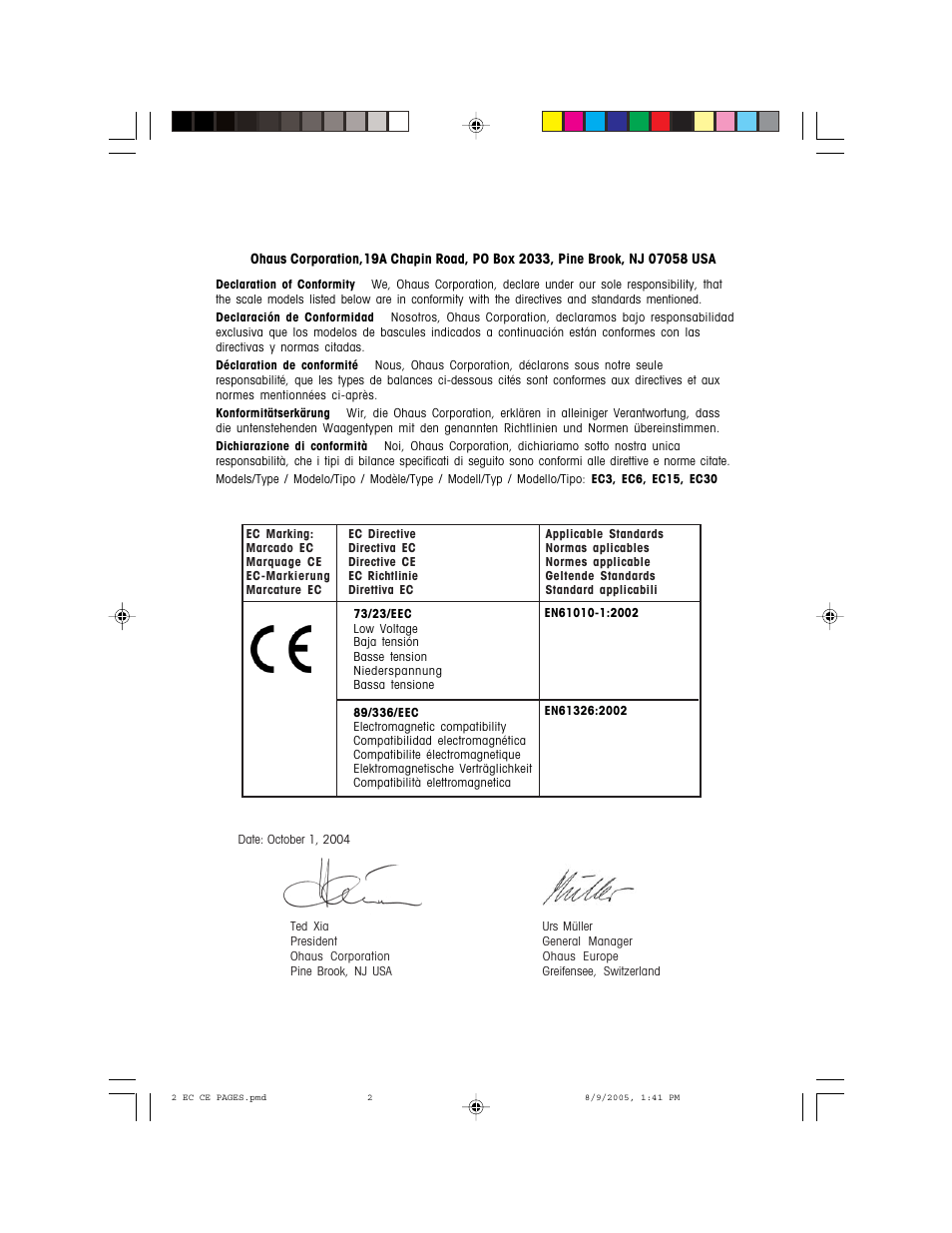 Recoton/Advent EC Series User Manual | Page 2 / 76