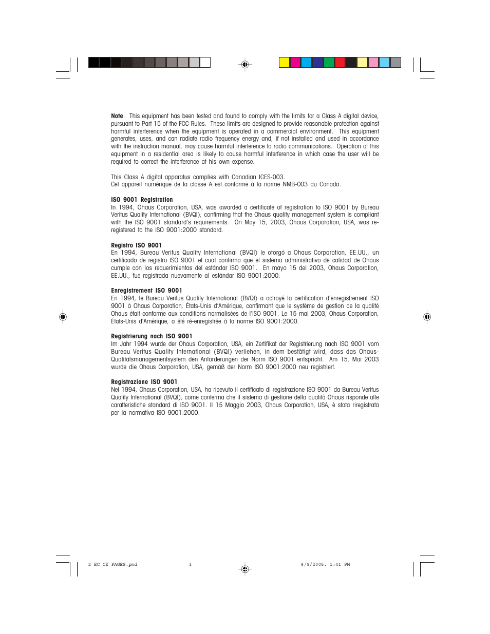 Recoton/Advent EC Series User Manual | Page 3 / 76
