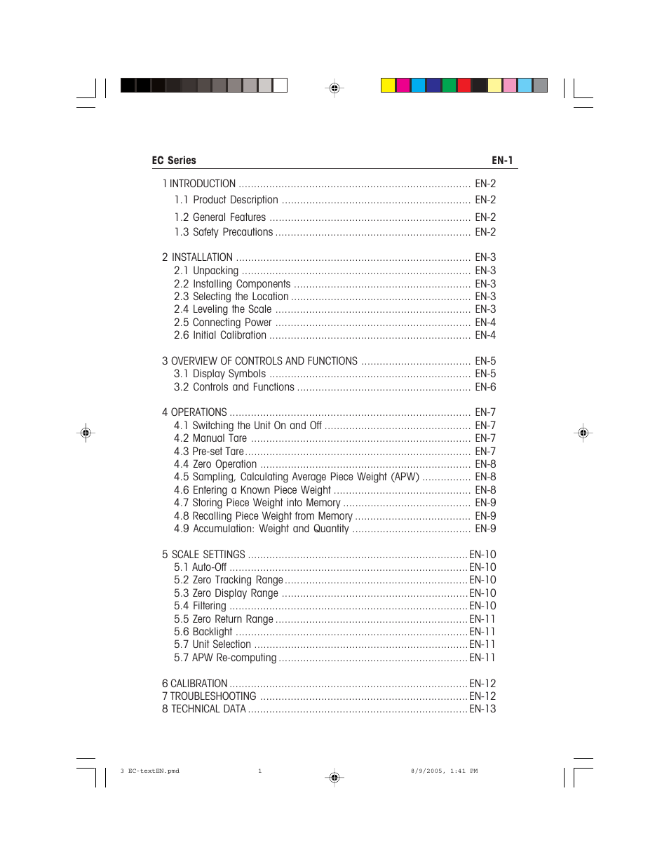 Recoton/Advent EC Series User Manual | Page 5 / 76