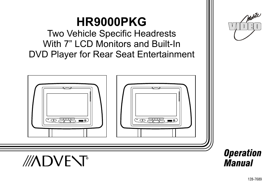 Recoton/Advent HR9000PKG User Manual | 25 pages