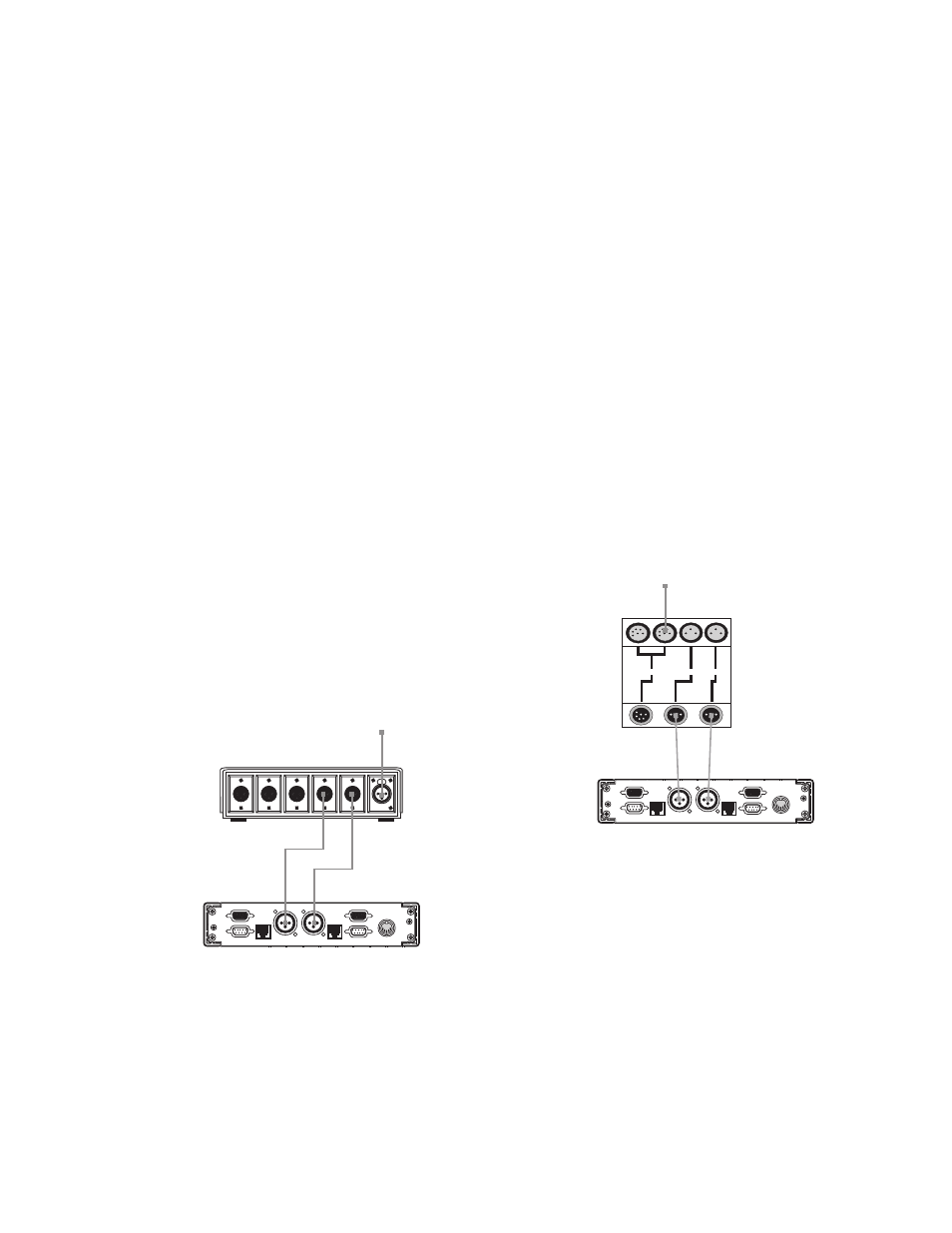 4 2-wire audio connections, 1 rts tw audio connections, 2 audiocom audio connection | 1 rts tw a, Wire, Udio, Onnections, Ssa-424 u, Udiocom, Onnection | RTS SSA-424 User Manual | Page 9 / 18