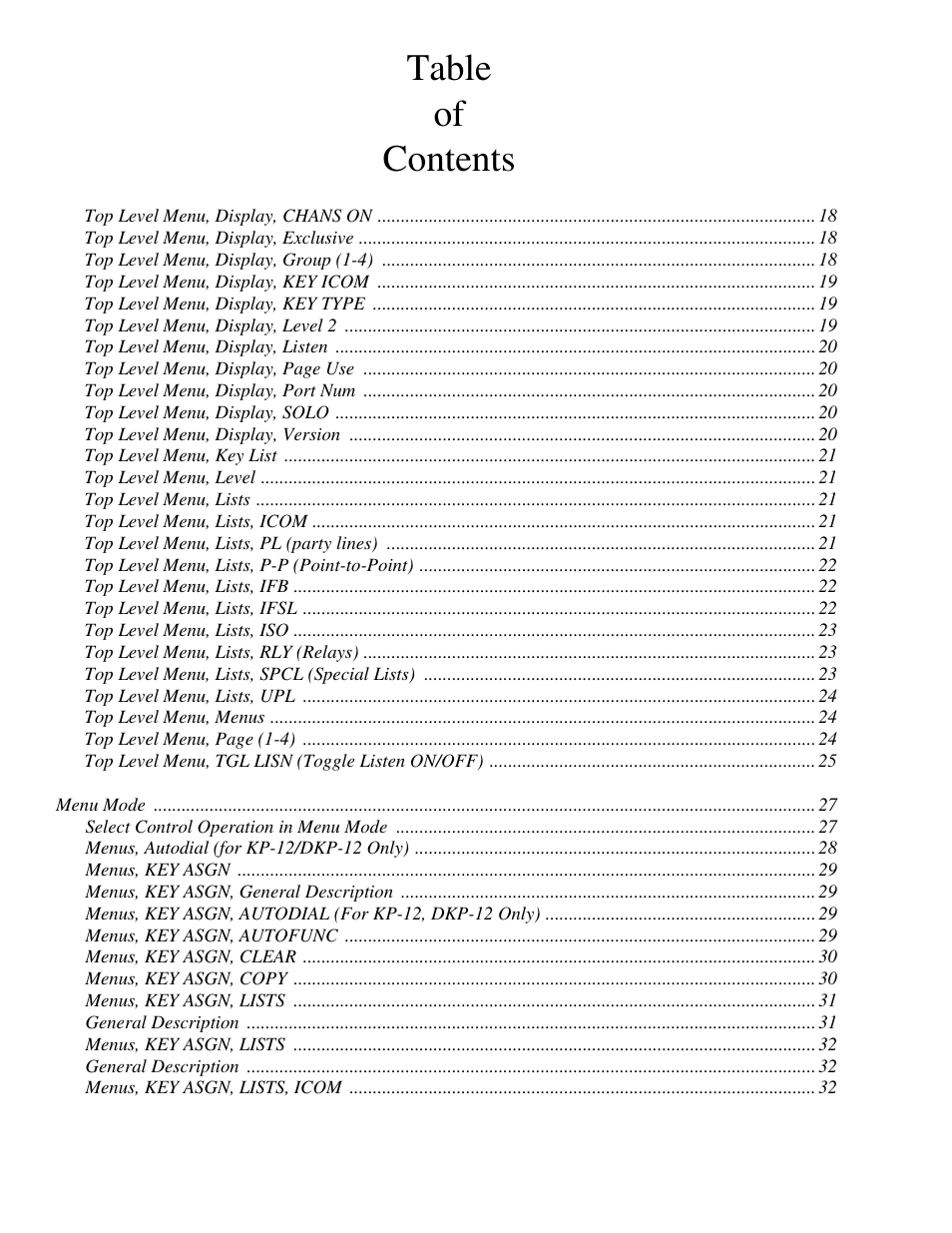 RTS DKP-8 User Manual | Page 4 / 62
