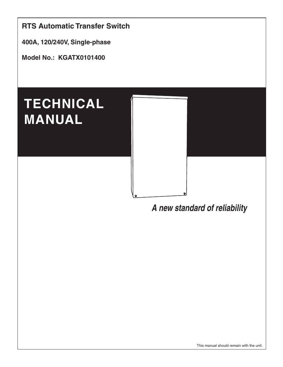 RTS KGATX0101400 User Manual | 16 pages