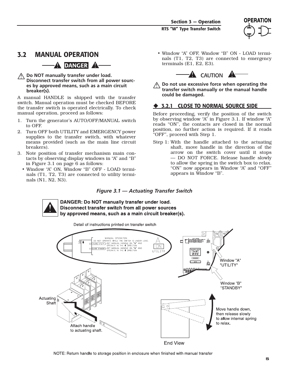 2 manual operation | RTS KGATX0101400 User Manual | Page 7 / 16