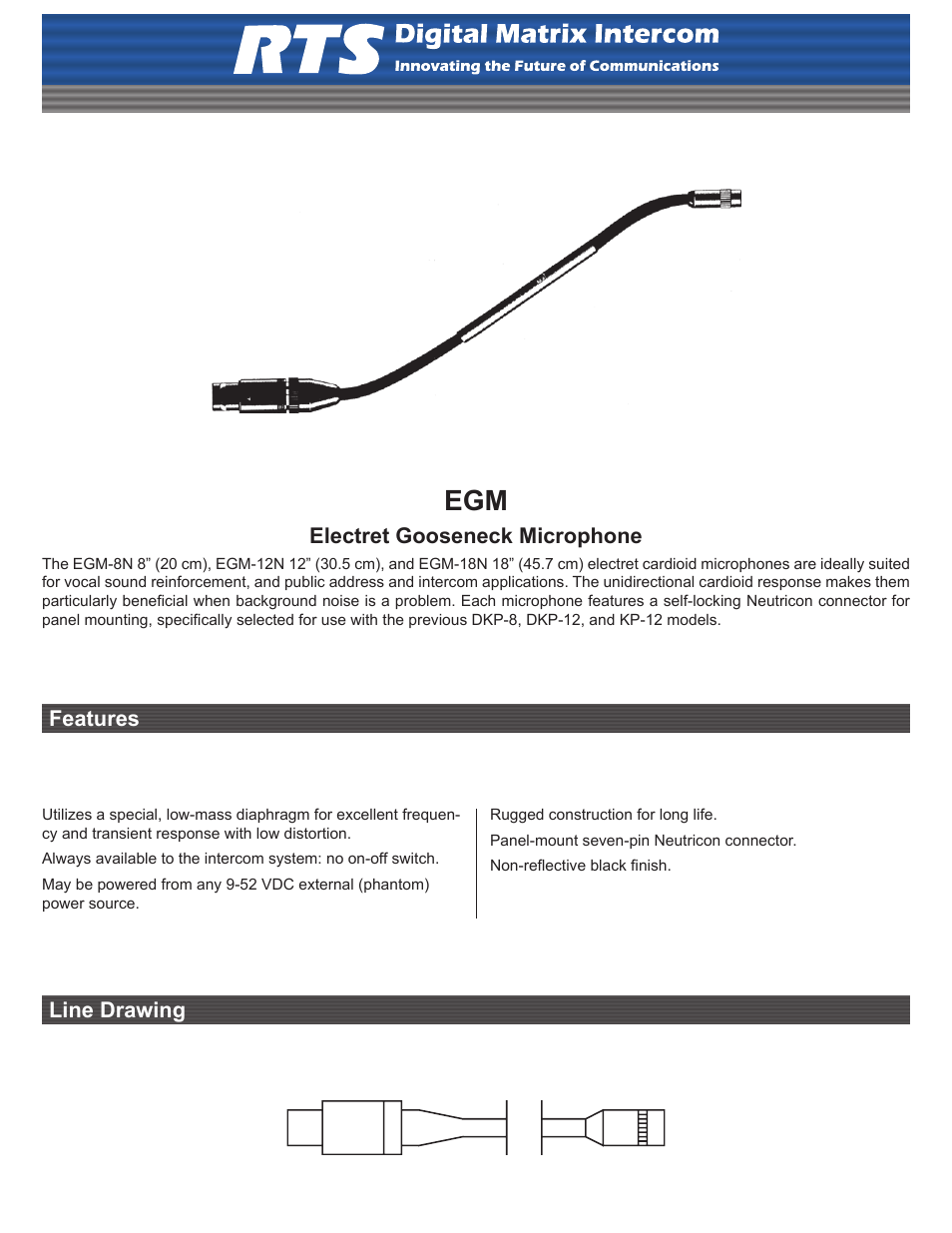 RTS KP-12 User Manual | 2 pages