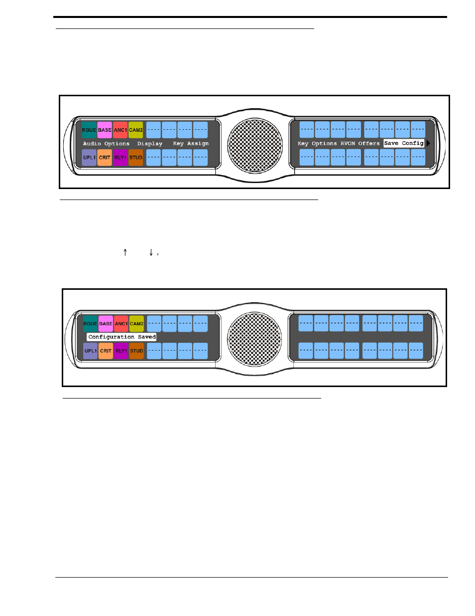Menu system, save config | RTS CLD Color Keypanel Family KP 32 CLD User Manual | Page 113 / 160